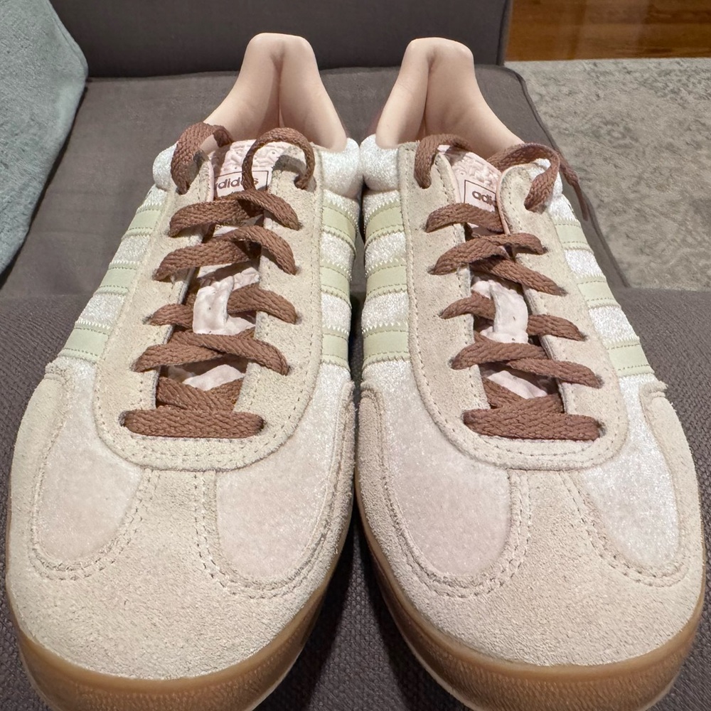 ADIDAS Gazelle Indoor Shoes | size W6.5 | Wonder Quartz/ Warm Clay/Gum - Picture 11 of 13